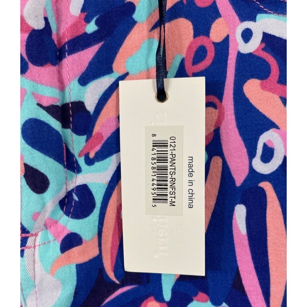 SIMPLY SOUTHERN‎ Flashy Hi-Rise Cropped Pants Medium "Rainforest" Multicolor NWT - Picture 6 of 16